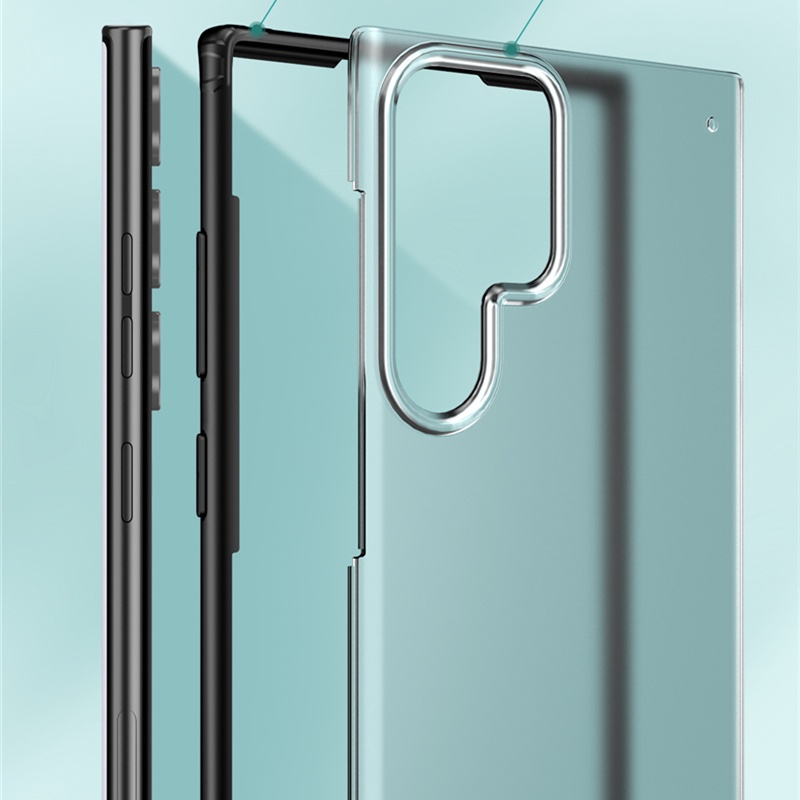 Ốp Điện Thoại Nhựa Cứng Trong Suốt Có Túi Khí Chống Rơi Cho Samsung Galaxy S22 Ultra S22 Plus 5G