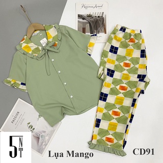 [Hàng Loại 1] Đồ Bộ LỤA LATIN  -  Bộ Tay Cộc, Quần Dài
