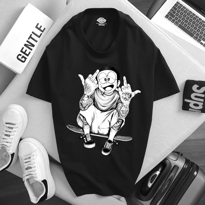 Áo thun Unisex form rộng ODC-Áo thun ngắn tay in hình NOBITA cực trẻ trung-cá tính-Dễ phối đồ-Hàng may xuất xưởng | BigBuy360 - bigbuy360.vn