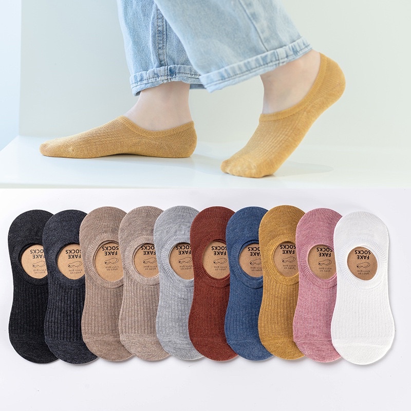 Vớ Tất Lười Trơn Gân freesize nam nữ hàng loại 1 bao đổi trả MRSOCKS - VL005