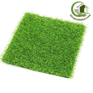[50 x 50cm] Tấm cỏ nhựa xanh cao câp trang trí hồ cá, sân vườn, mô hình