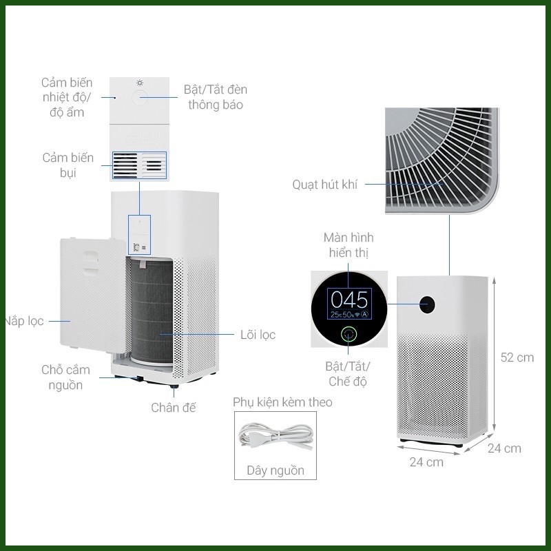 Máy Lọc Không Khí Xiaomi Air Purifier 4 Lite - Hàng Chính Hãng.