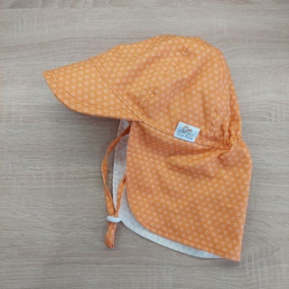 Mũ  lưỡi trai che gáy kiểu Nhật, mũ đi biển picnic cho bé, ĐỦ SIZE, màu cam