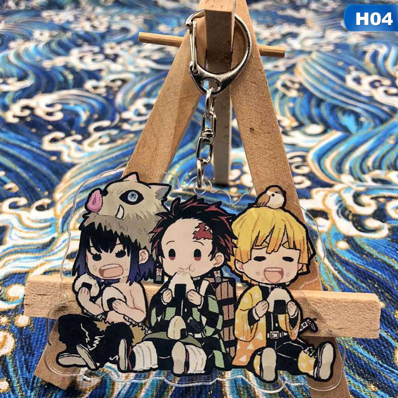 flowersqueen Móc Khóa Cặp Đôi Hóa Trang Nhân Vật Anime