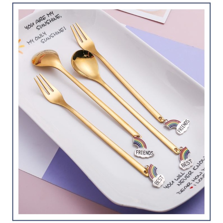 Bộ Muỗng Dĩa BEST FRIENDS siêu đáng yêu Z12