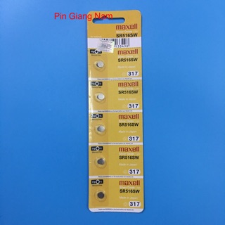 Pin đồng hồ sr516sw / pin sr516sw 317 maxell 1.55v vỉ 5 viên