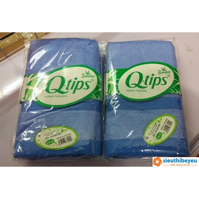 Khăn mặt cao cấp Qtips Bamboo (28x50)cm