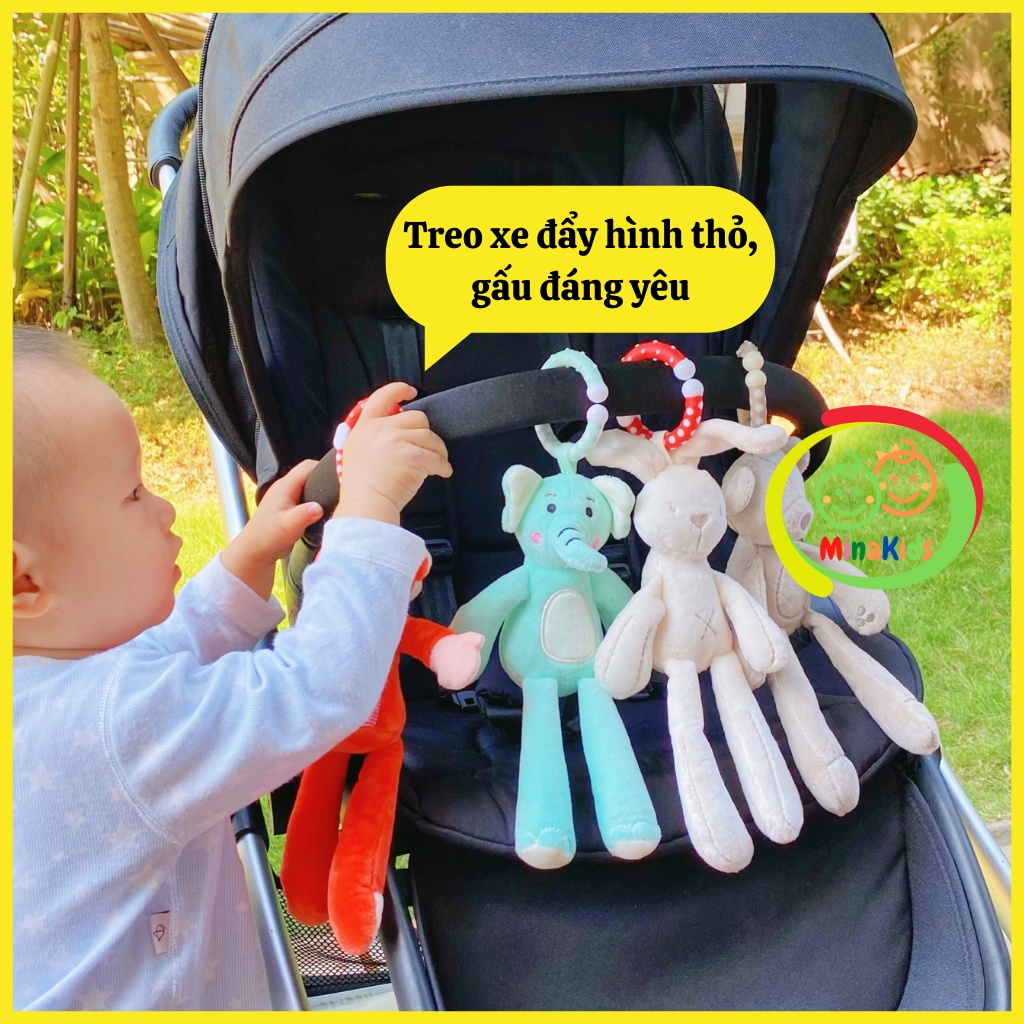 Treo Cũi Kích Thích Thị Giác Treo Nôi Thú Bông Treo Xe Đẩy Đồ Chơi Lục Lạc Cho Bé Sơ Sinh TN42
