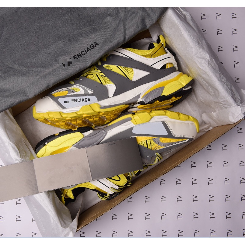 Giày thể thao Ba len track 3.0 xám vàng