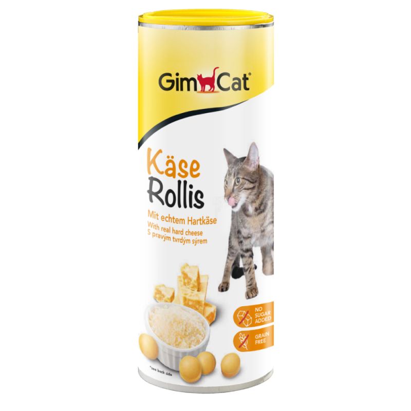 Phomai viên Kase Rollis dành cho Mèo pho mai - Gimcat Kase Rollis Cheese(lọ 850 viên)
