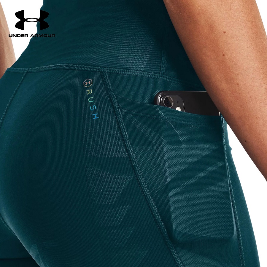 Quần legging thể thao nữ Under Armour RUSH™ No-Slip Waistband Tonal Full-Length - 1361025-463