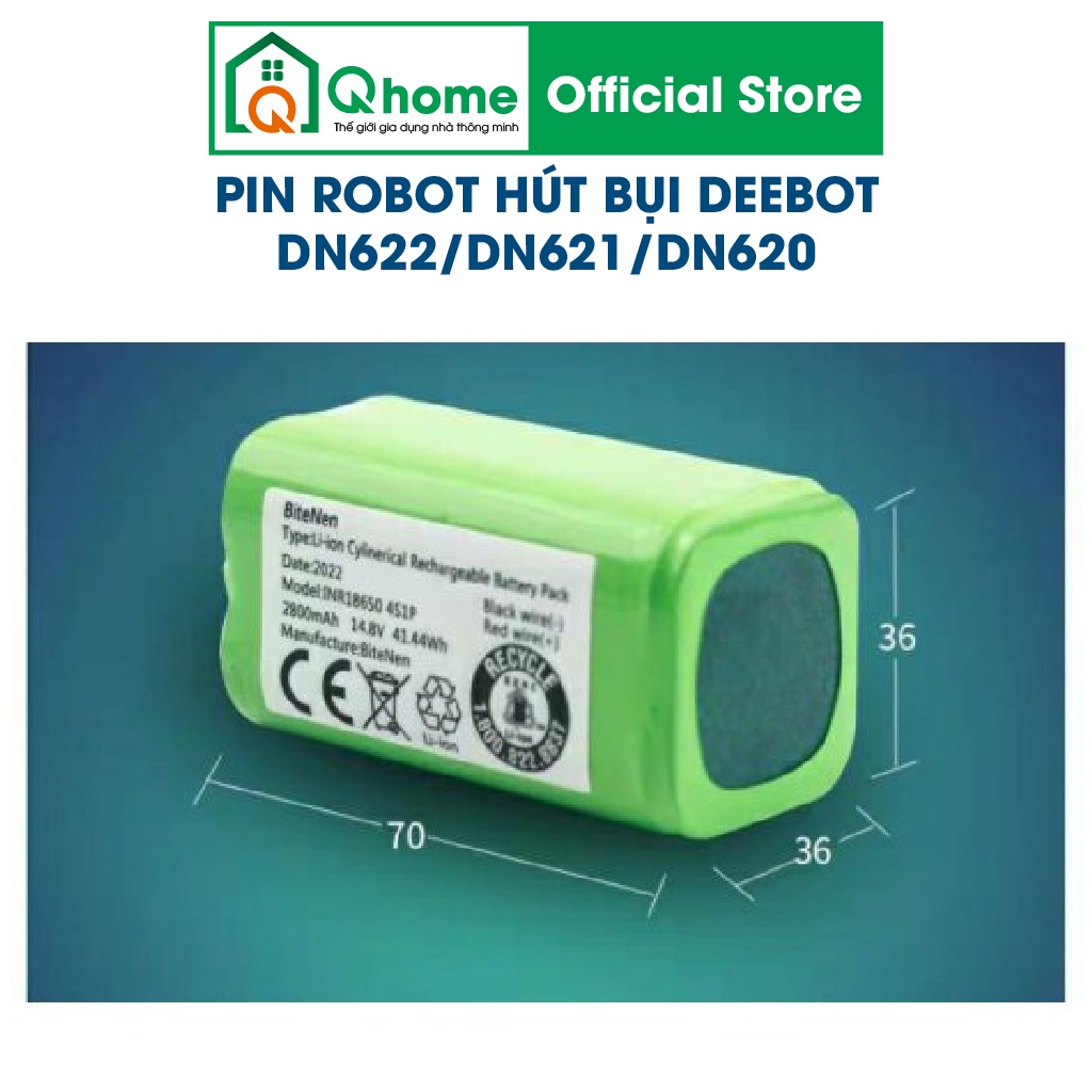 Pin robot hút bụi Ecovacs Deebot DN622/ DN621/ DN620