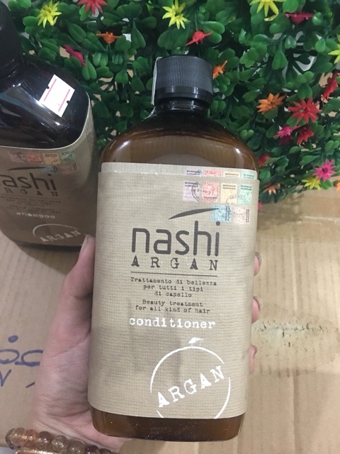 DẦU GỘI XẢ PHỤC HỒI CHĂM SÓC TÓC HƯ TỔN VÀ KHÔ XƠ NASHI ARGAN ITALY