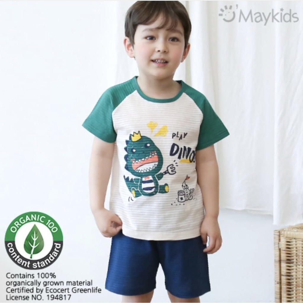 Set bộ organic cotton Maykids xuất Hàn (nhiều mẫu)