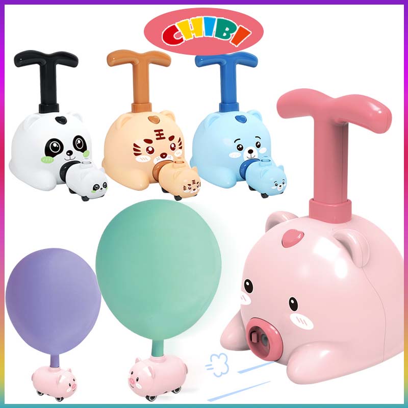 Đồ chơi xe bơm bong bóng, xe hơi bong bóng, xe bom khinh khí cầu cho bé