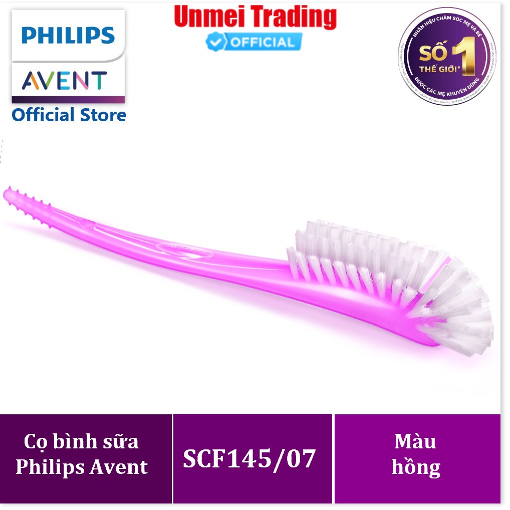 Cọ bình sữa Philips Avent - Màu hồng (SCF145/07)