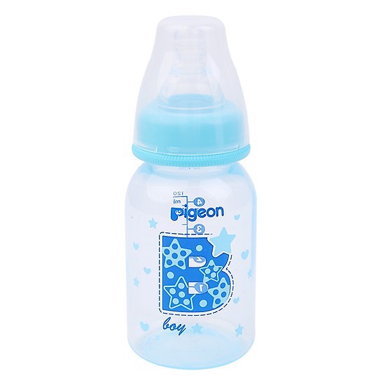 Bình sữa Pigeon BOY cổ chuẩn (cổ hẹp) nhựa PP cao cấp 120ml / 240ml (Thương hiệu Nhật Bản)