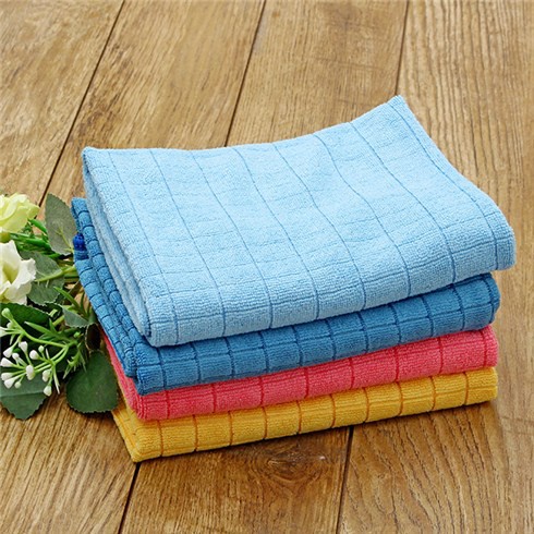 Khăn Lau Xe Lau Đa Năng Lau Bếp Microfiber Hai Lớp Siêu Thấm Hút Size Lớn 50cm x 55 cm