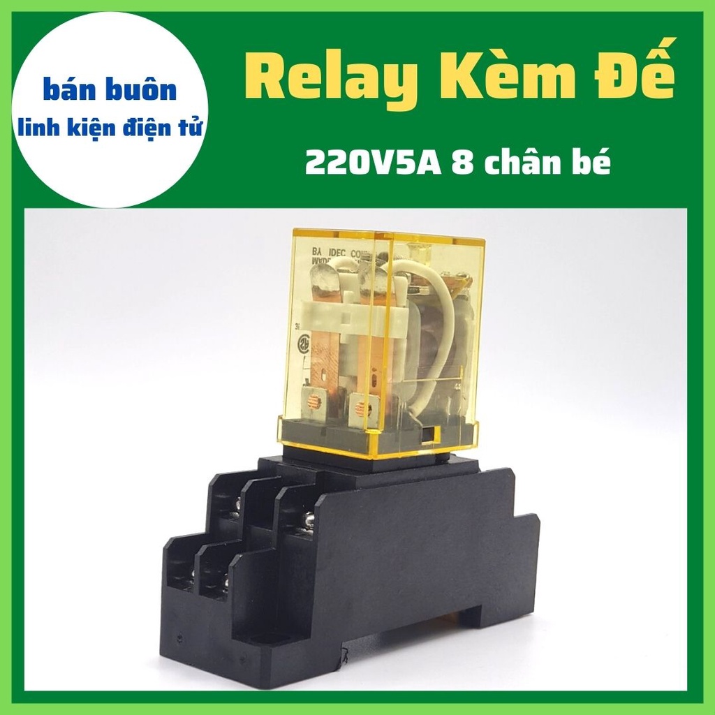 Relay omron 220V 8 chân, Rơ le trung gian, relay 220V 8 chân,