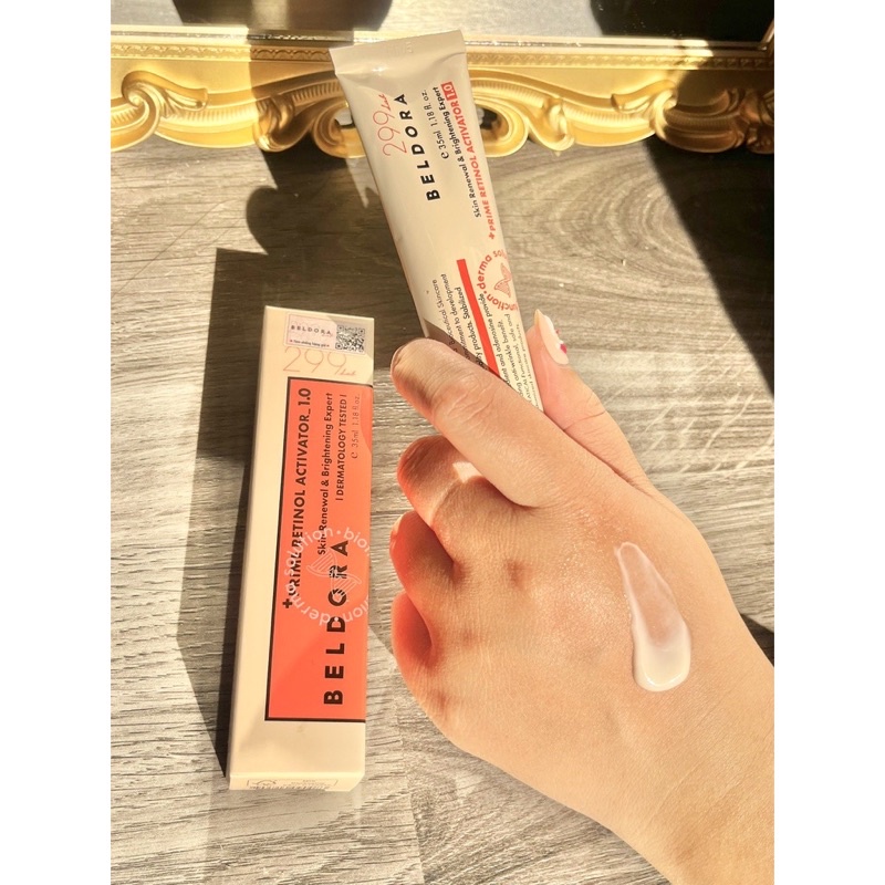 Kem Dưỡng BELDORA 299 RETINOL 1.0 Phủ Bóng, Ngăn Ngừa Mụn Prime Retinol Activator 35ml