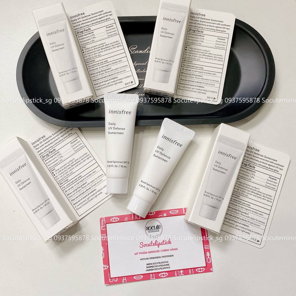 Kem Chống Nắng INNISFREE Daily UV Defense Sunscreen Broad Spectrum SPF36 10ml