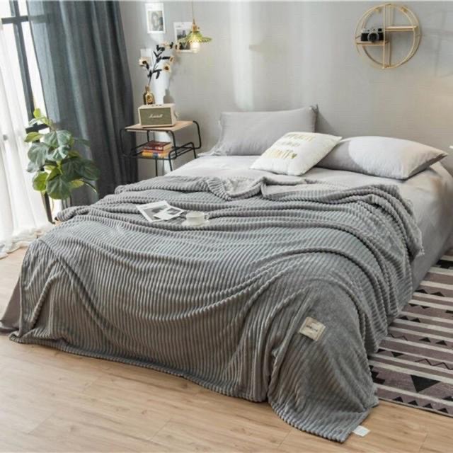 Tổng hợp_Chăn tuyết nhung kẻ tăm Emmidecor Cao cấp nhập khẩu Nhật Bản _ Hàng chính hãng 2m3*2m0