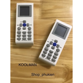 Remote máy lạnh koolman - điều khiển điều hoà koolman