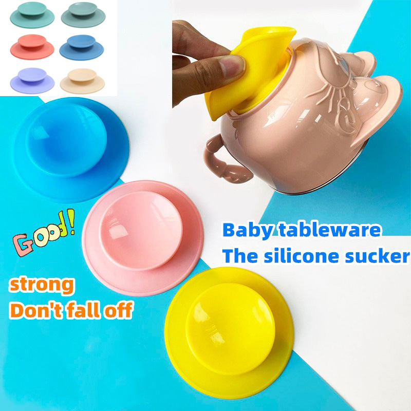 Đế hít hai mặt bằng silicon để bàn chống rơi cho tô ăn em bé