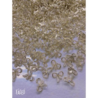 phụ kiện đá hình nơ gắn móng tay nail