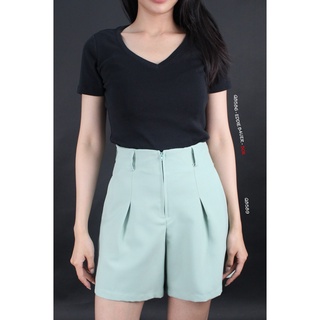 Q8586 - 	Áo thun Eddie Bauer cổ tim tay ngắn, trơn