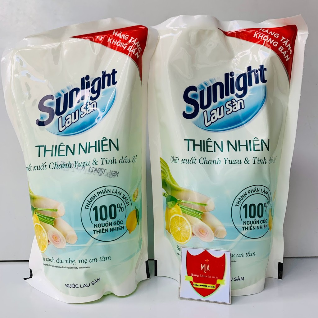 Nước lau sàn Sunlight Cif hương hoa thiên nhiên an toàn cho da bé túi 700g