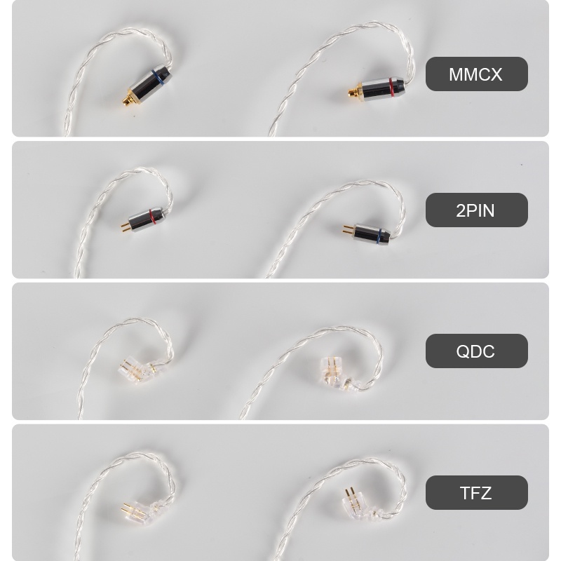 Dây Cáp Tai Nghe 2 Sợi 2.5mm/3.5mm/4.4mm MMCX/0.78mm 2Pin