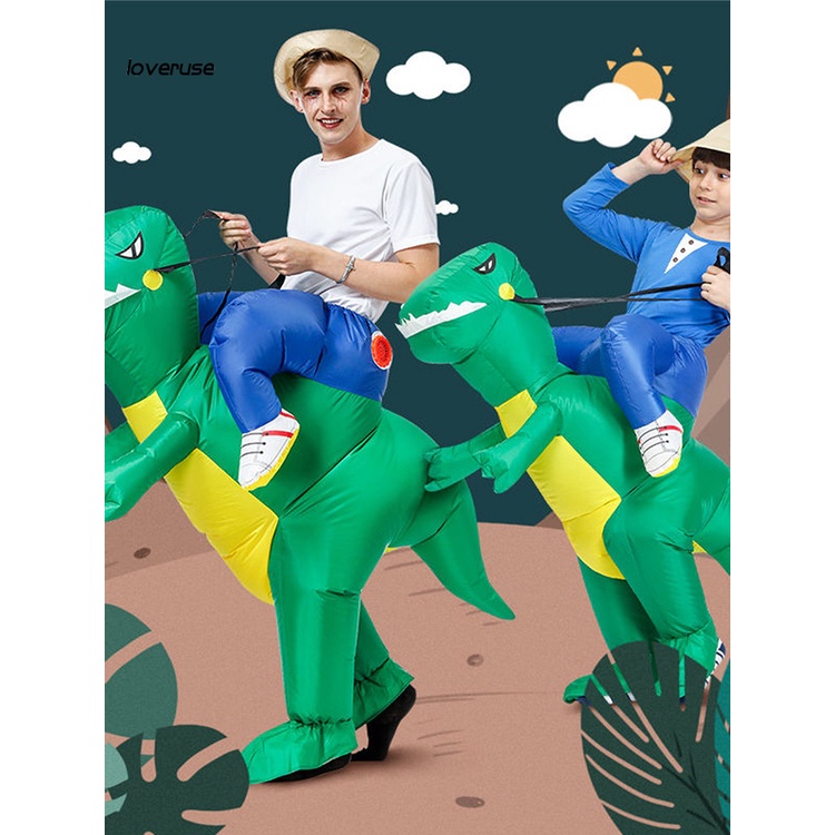 Bộ Đồ Hóa Trang Khủng Long Bơm Hơi Chống Thấm Nước Cho Người Lớn Và Trẻ Em