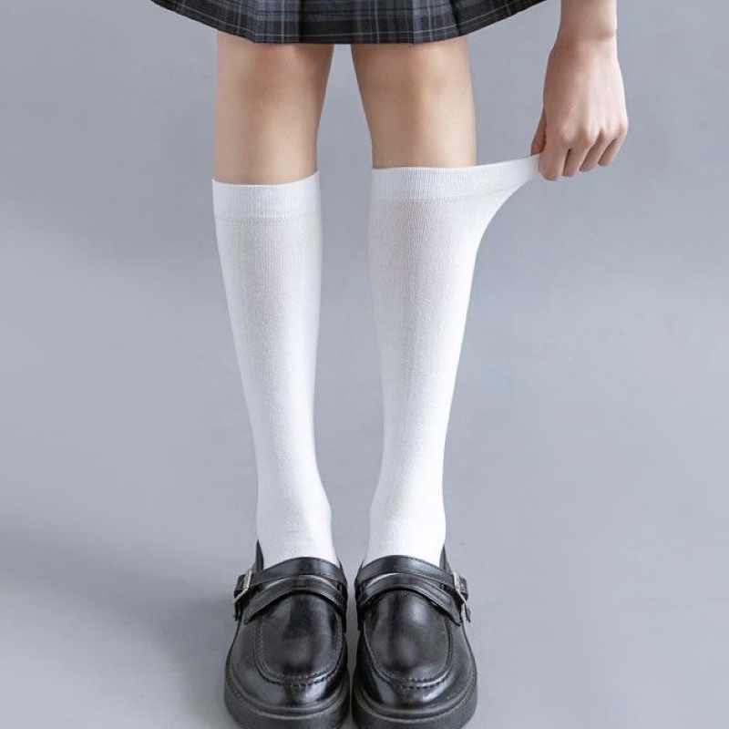 Tất vớ nữ mỏng lolita, JK cosplay sexy dày đẹp 2 độ dài đùi và bắp chân