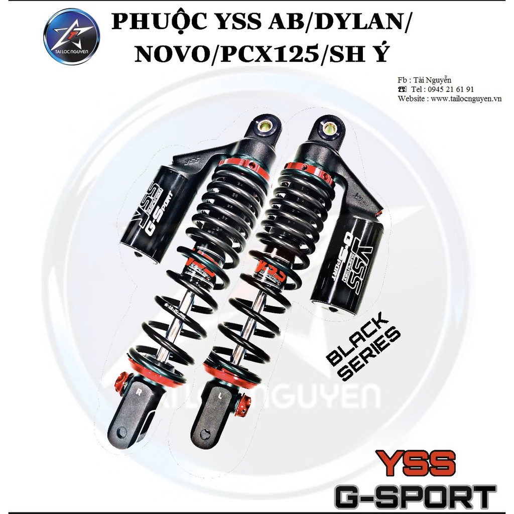 PHUỘC YSS G-SPORT AB - DYLAN - NOVO - PCX125 - SH Ý