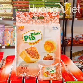 Bánh pía kim sa thịt chà bông bò Tân Huê Viên 12 bánh