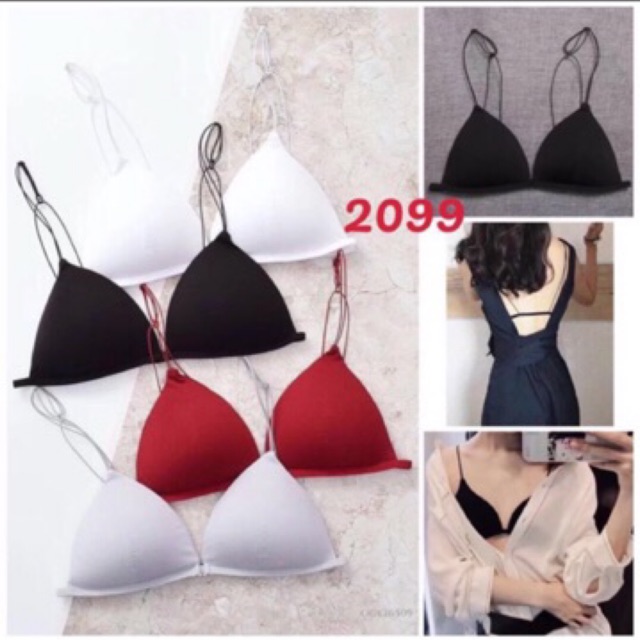 Bra cài trước 2 dây sợi mảnh ms 2099