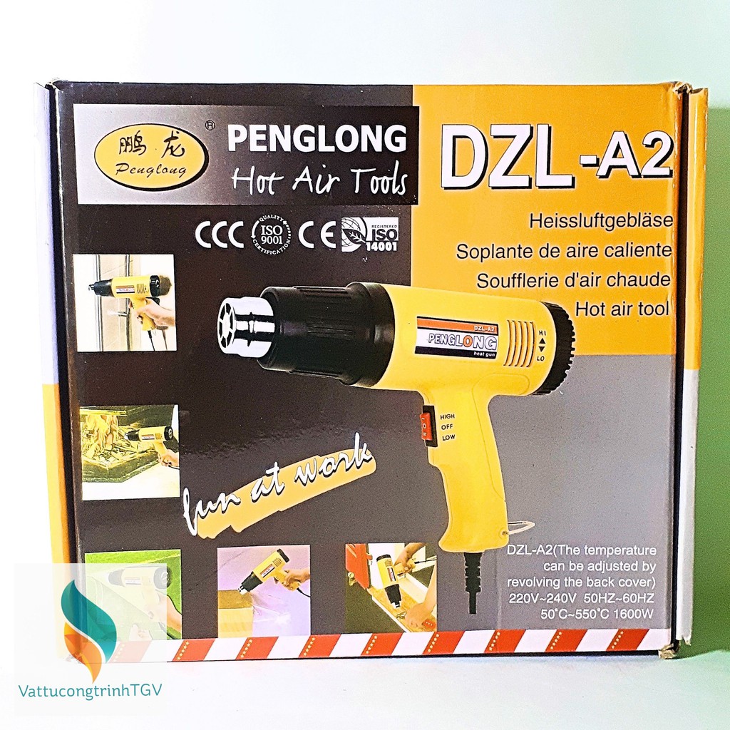 Máy khò hơi nóng cầm tay PENGLONG DZL-A2