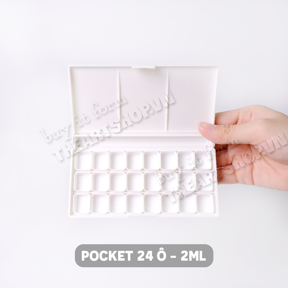 Bộ pocket đựng màu nước chiết 24 màu , 2ml một pan