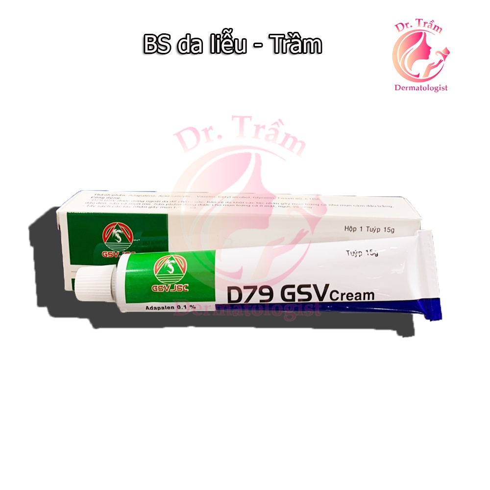 D79 GSV Cream Giảm Mụn Trứng Cá, Mụn Lưng [Chính hãng]