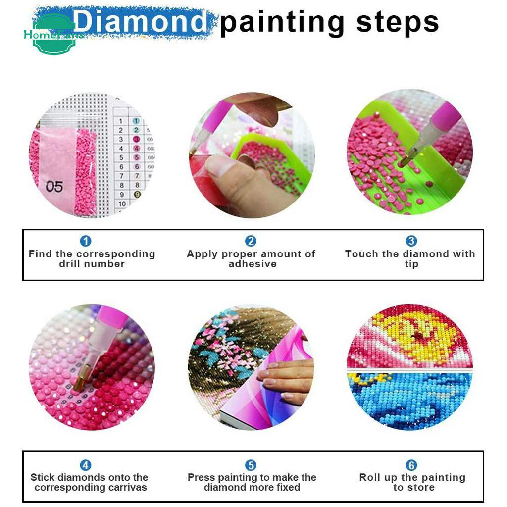 Bộ Tranh Đính Đá 5d Tự Làm Hình Lọ Hoa Hồng 30x40cm