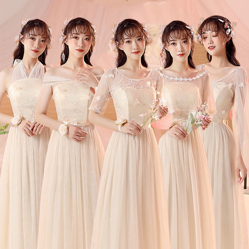 Đầm Phụ Dâu Dáng Dài Thiết Kế Mới Xinh Xắn Thời Trang Dành Cho Nữ