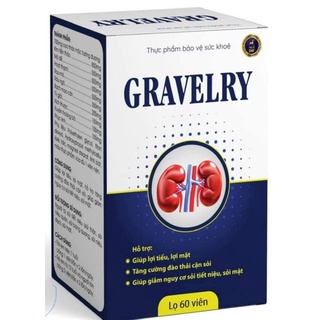 Gravelry- sỏi thận, sỏi tiết niệu,sỏi mật, lọ 30 viên