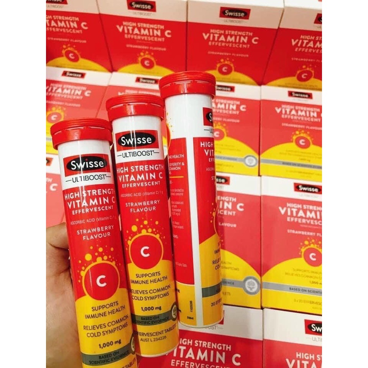 Vitamin C Swisse 1000mg viên sủi - úc (hàm lượng cao), c sủi