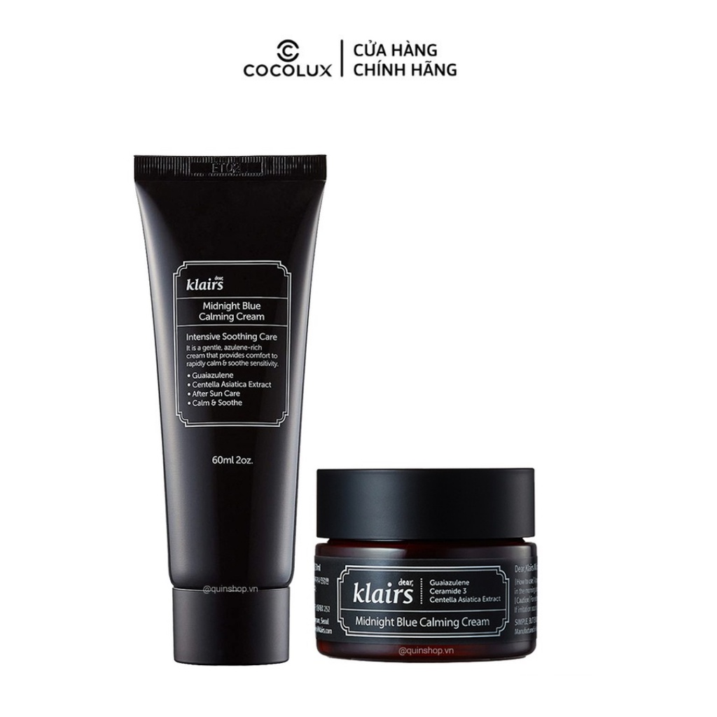 Kem dưỡng Klairs Midnight Blue Calming Cream 30ml &amp; 60ml