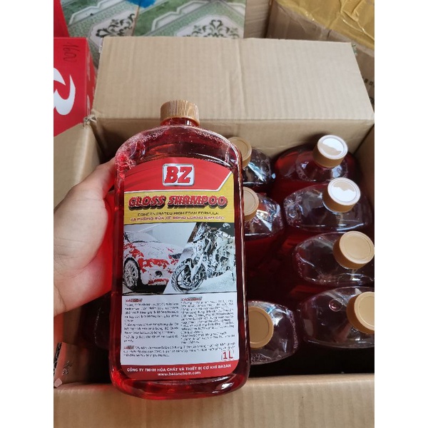 Xà bông rửa xe BZ GLOSS SHAMPOO rửa xe siêu bóng đậm đặc