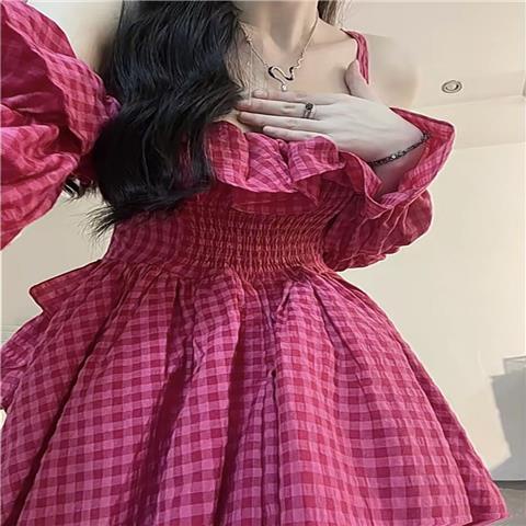 Áo Kiểu Trễ Vai Màu Trắng / Đỏ Hồng Thời Trang Mùa Hè Cho Nữ