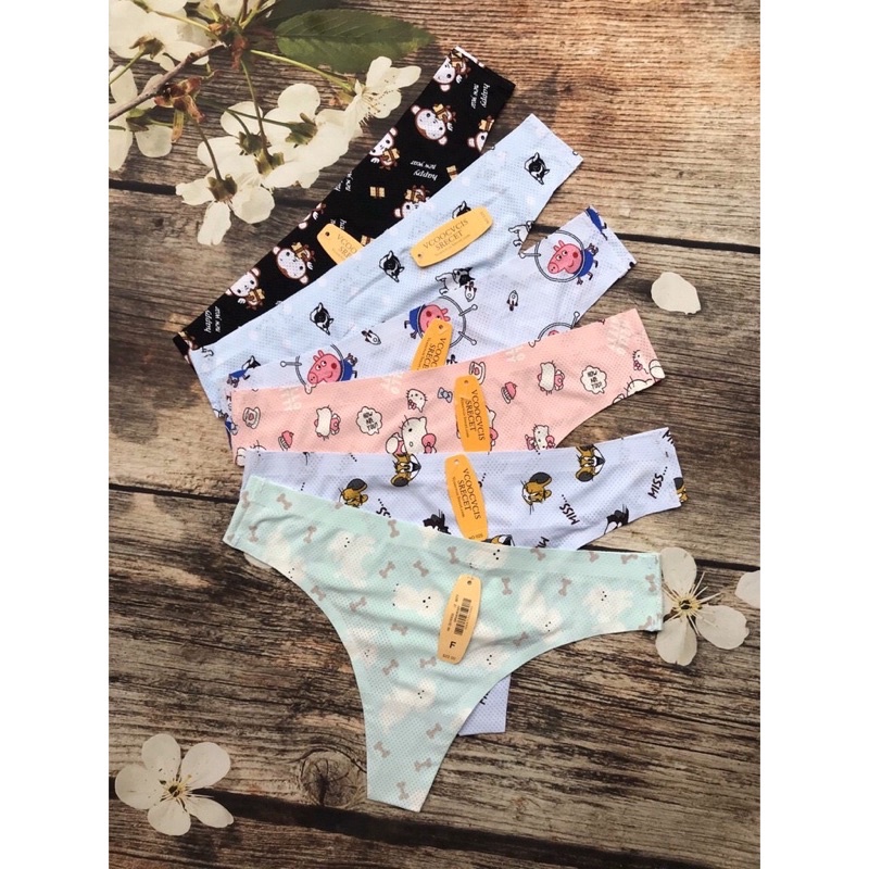 ♥️ Shop Uy Tín ♥️Q014. Quần lót lọt khe su họa tiết. Quần lót su lọt khe sexy