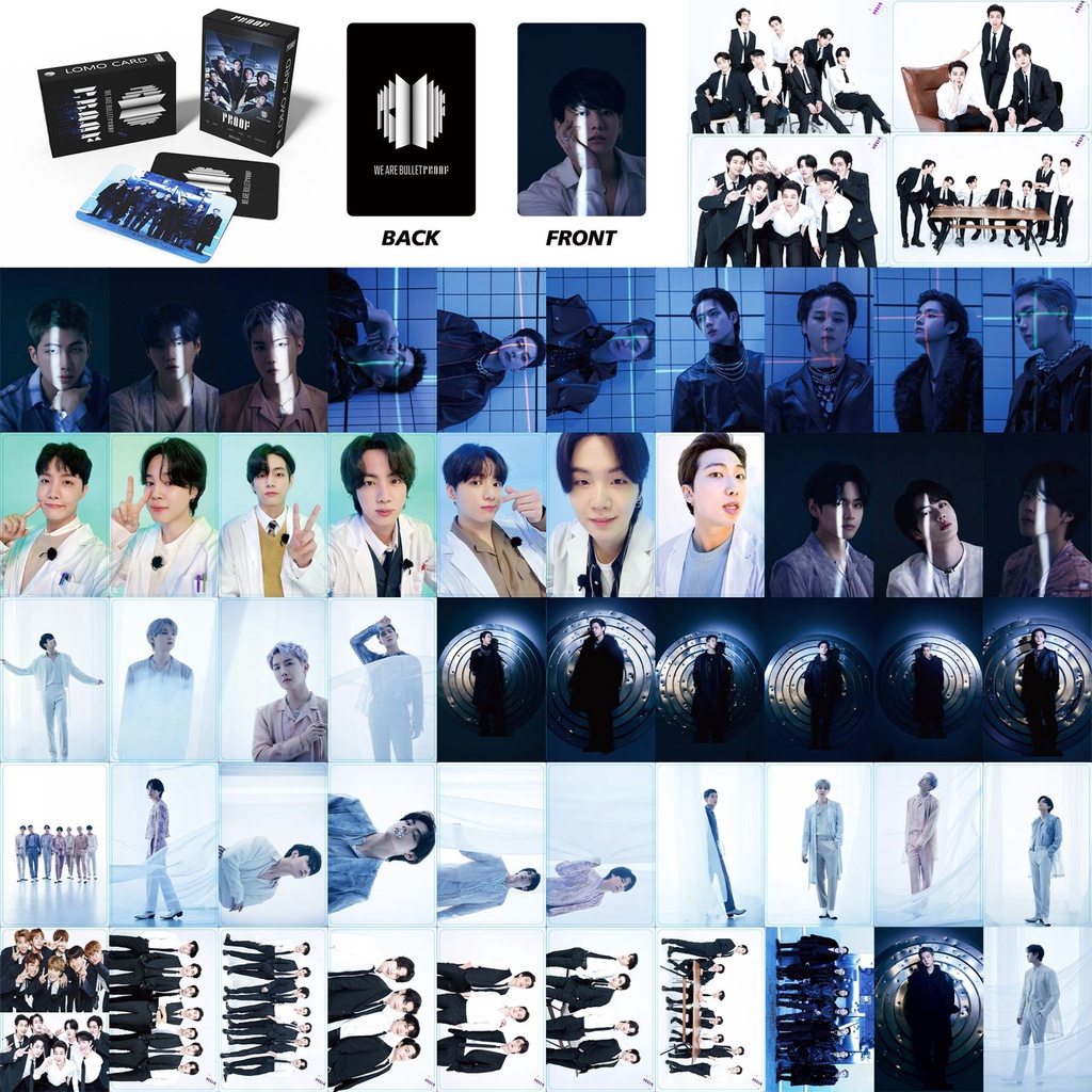 Set 55 Tấm Thẻ Ảnh Lomo Các Thành Viên Nhóm BTS