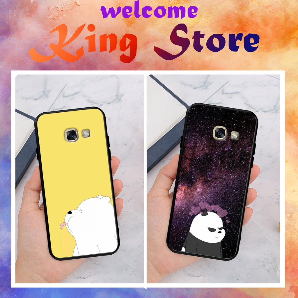 Ốp lưng SamSung A3-2017/A5-2017/A7-2017  in hình Gấu Bear siêu ngộ nghĩnh, độc, lạ_KINGSTORE.HN_Ốp SS A320/A520/A720